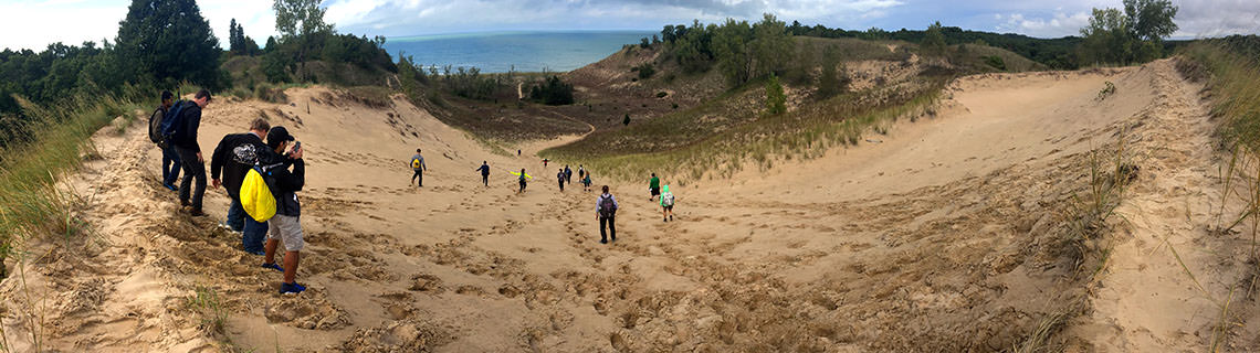 Students at Indiana Dunes State Park