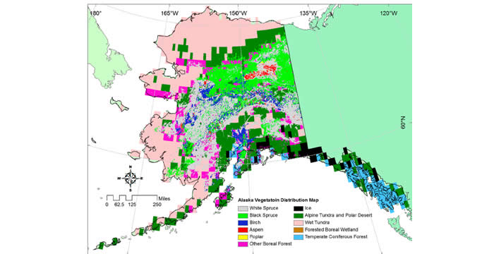 Alaska vegetation covers