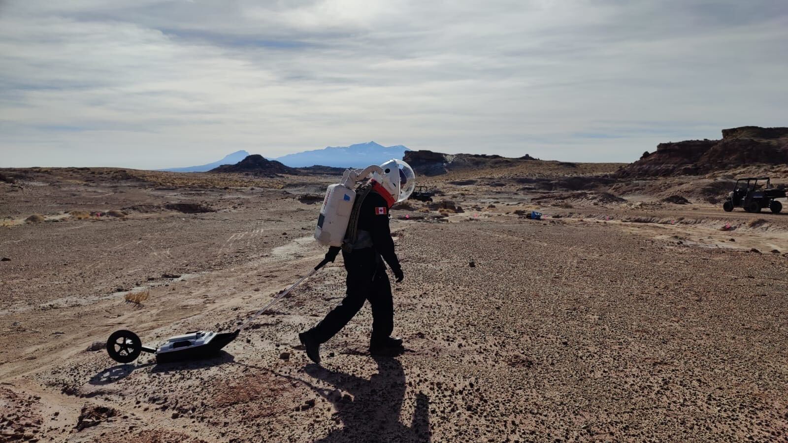 450 MHz radar collecting data in Utah during an analog astronaut mission