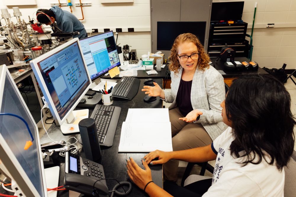 Marissa Tremblay in her lab.