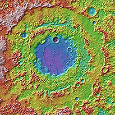 Asteroid imapct in color