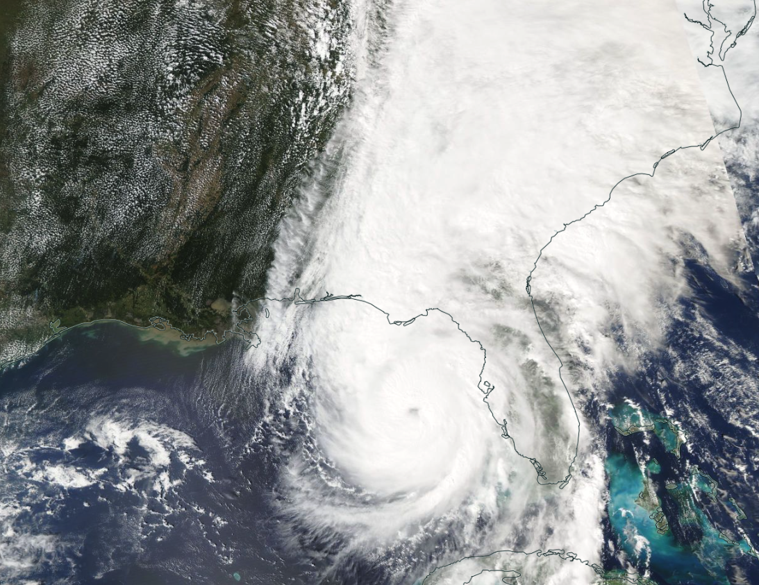 Hurricane Helene off the coast of Florida