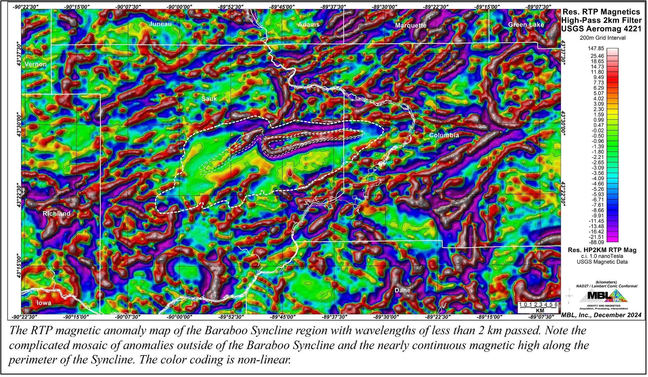 RTP magnetic anomaly map
