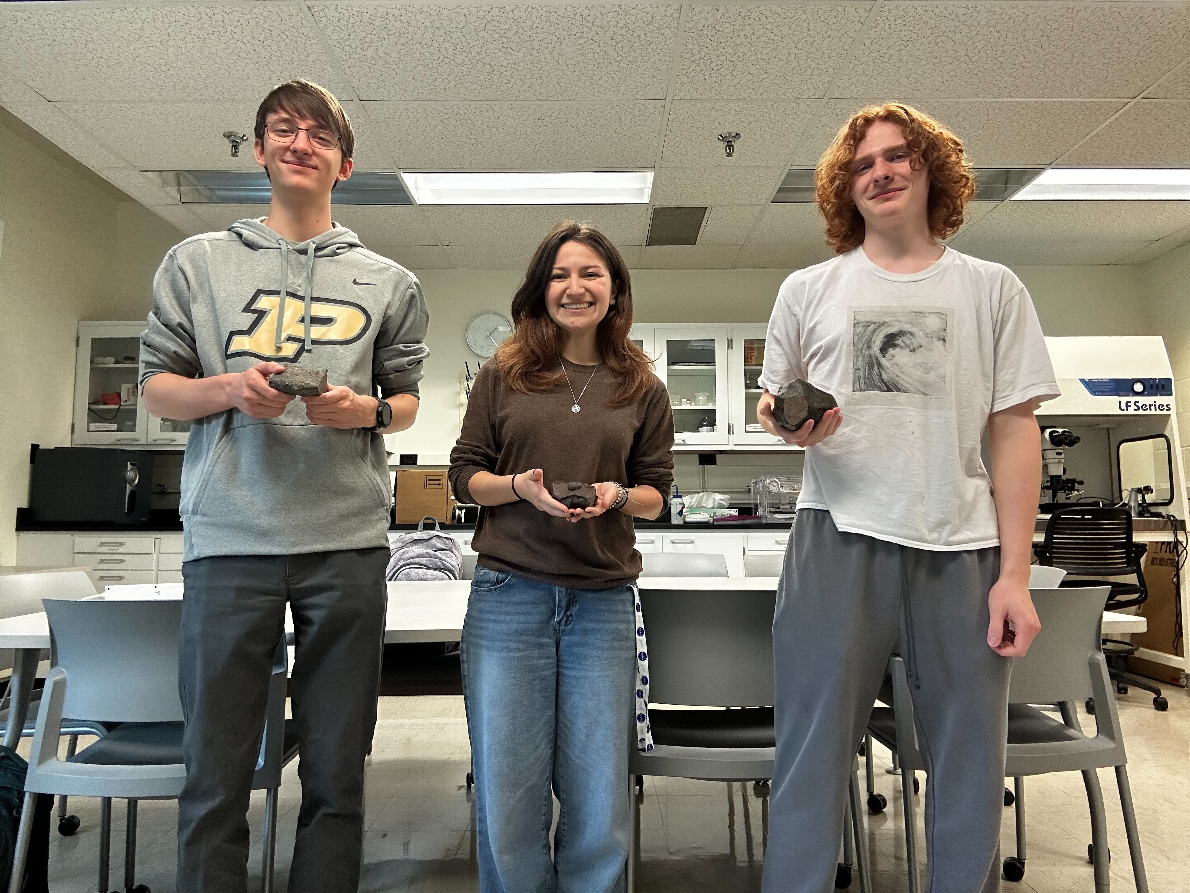 Trent Sample, Brianna Petruccelli, and Benjamin Kenworthy