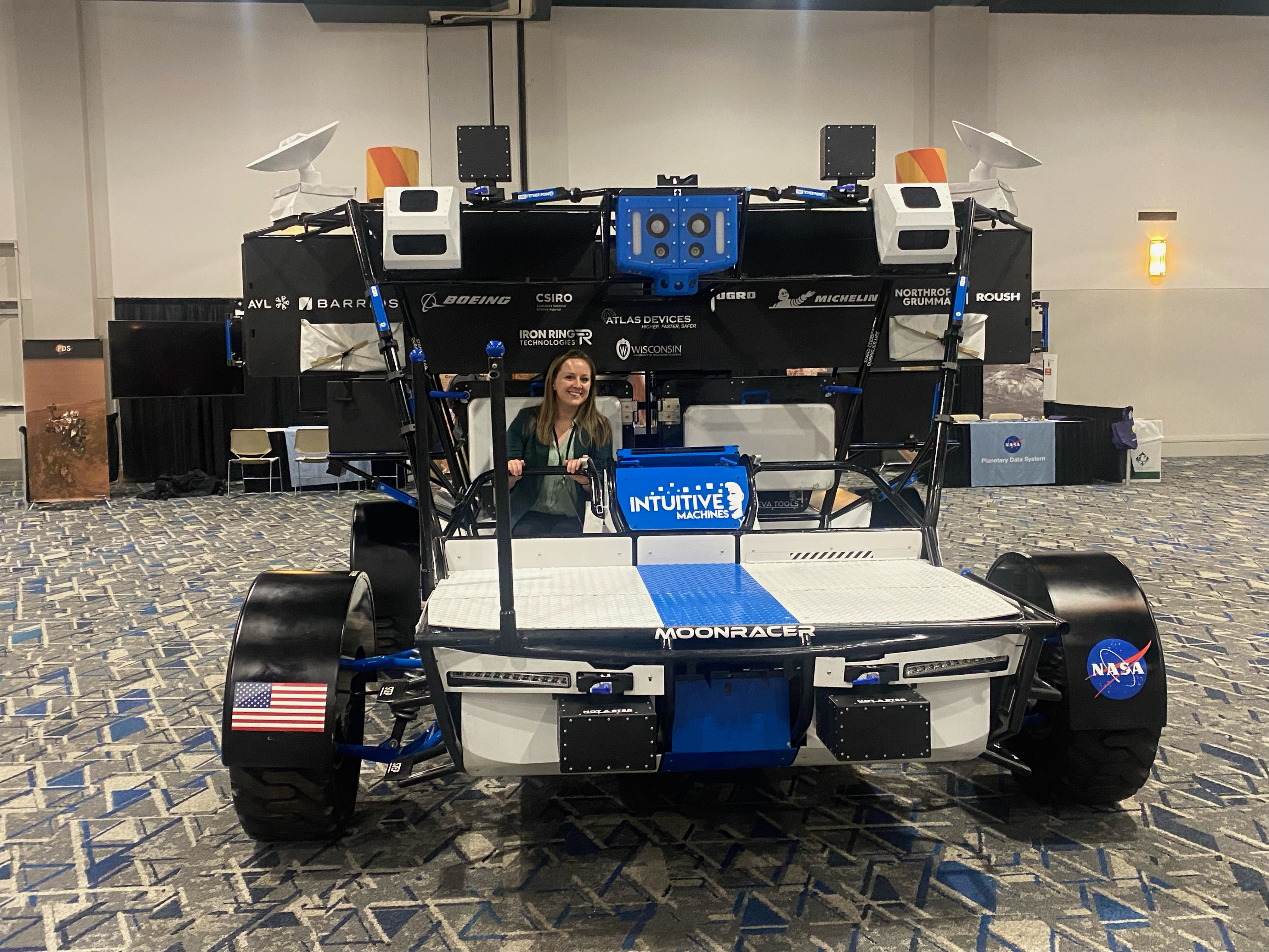 Kelsey in a mock-up LTV